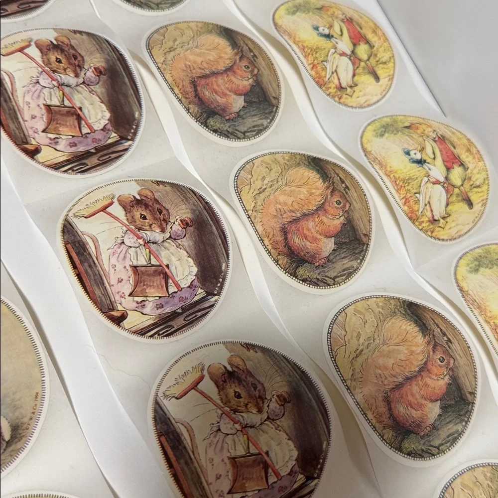Vintage Beatrix Potter character stickers scenes The Tale of Peter Rabbit - Picture 4 of 5